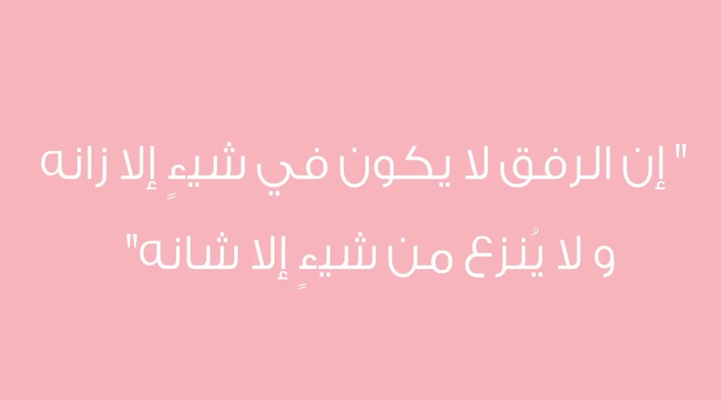 حديث عن الرفق