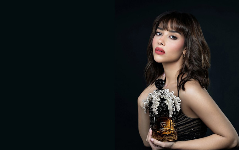 بلقيس فتحي.. أميرة شرقية في أول حملة عالمية لعطر جيرلان