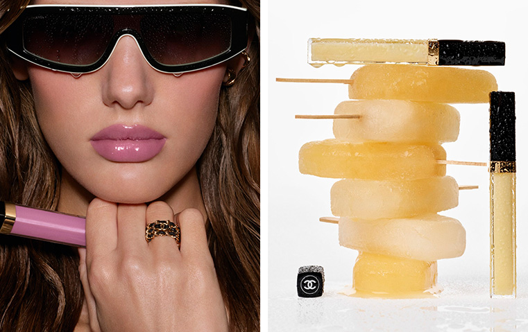 CHANEL  تعيد تعريف لمعان الشفاه مع  ROUGE COCO HYDRA GLOSS