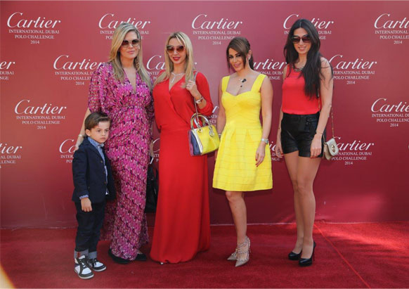 مشاهير ومجوهرات في تحدي Cartier Polo  في دبي 