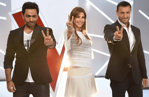 كيف كان لقاء نانسي عجرم بكاظم وتامر حسني؟