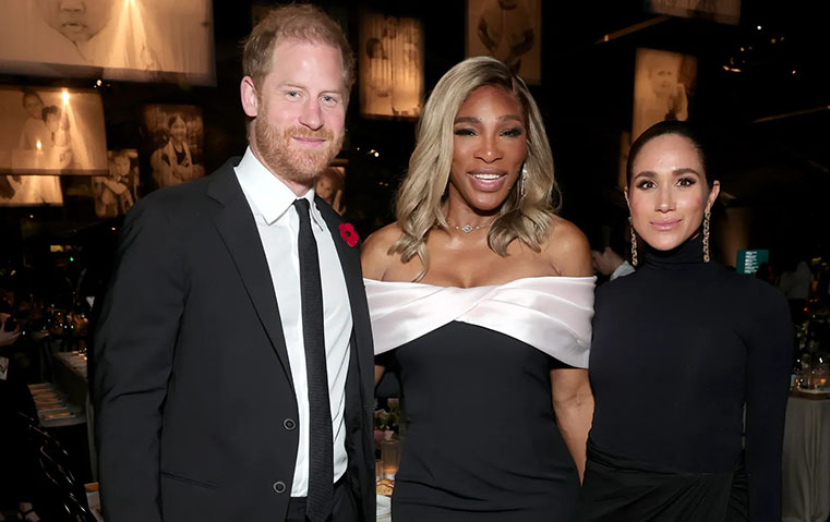 حفل Baby2Bbay يكرّم سيرينا ويليامز بحضور الأمير هاري وميغان ماركل