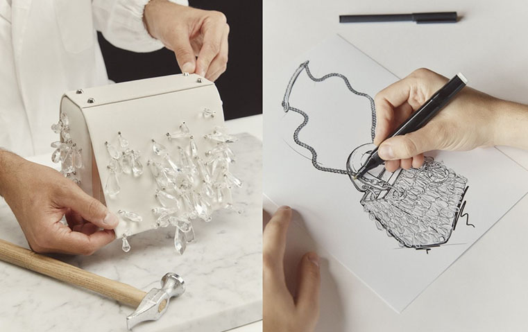 حقيبة ديور بالقطرات الشفافة رفيقة إطلالاتك في أرقى المناسبات