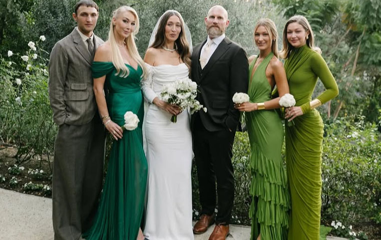 جيجي وبيلا حديد تحتفلان بزفاف أختهما آلانا على وقع أغنية فلسطينية