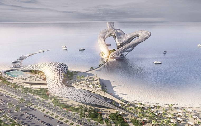 على شواطئ دبي؛ تصميم جديد على شكل قلب نابض بالترفيه والمرح