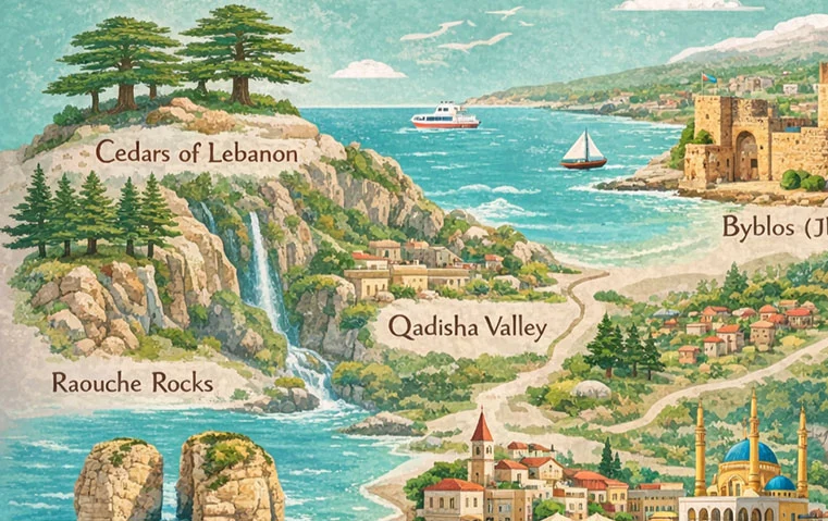رسالة حب في زمن الحرب: معالم تذكّرنا بجمال لبنان وطبيعته