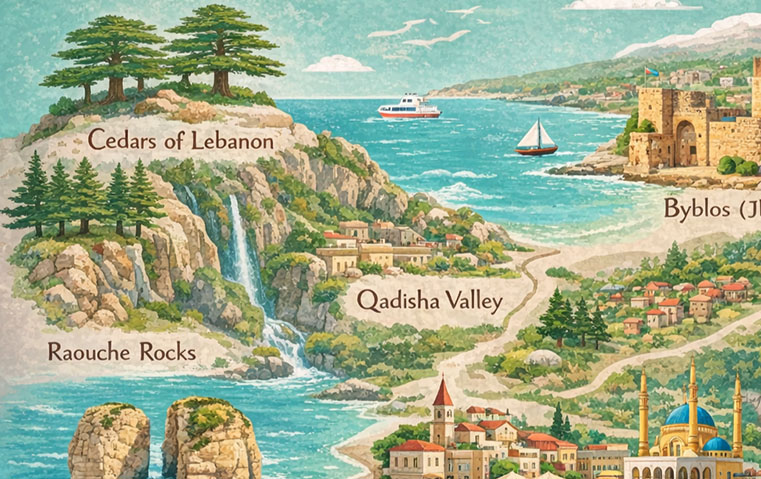 رسالة حب في زمن الحرب: معالم تذكّرنا بجمال لبنان وطبيعته