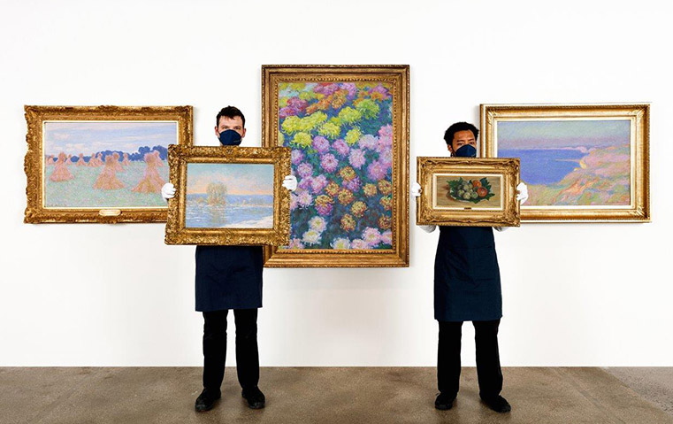 خمس لوحات من توقيع Monet في المزاد العلني