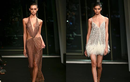 فساتين السهرة اللامعة هي كلمة السر في عرض Julien Macdonald