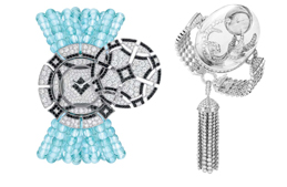 ساعات فاخرة تلمع بالأحجار الكريمة في Biennale des Antiquaires